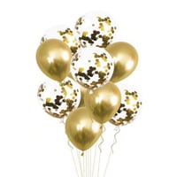 10 بالونات ذهبية