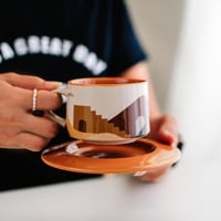 كوب قهوة غروب Sunset