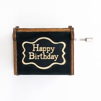 صندوق موسيقى أسود Happy Birthday