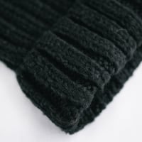 قبعة صوف شتوية أسود