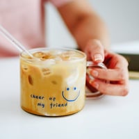 كوب قهوة زجاجي Cheer Up