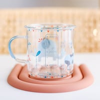 كوب زجاج Happy Elephant