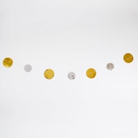 زينة حفلات فضي ذهبي