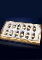 طقم عود بتغليف ذهبي - كبير