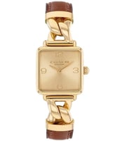 ساعة كوتش نسائية كاس ذهبي