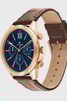 ساعة تومي هيلفيغر جلد بني