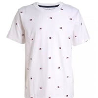 أولاد صغار تومي هيلفيغر تي شيرت بشعار امركانا