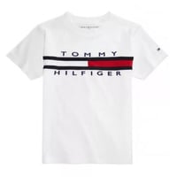 أولاد صغار تومي هيلفيغر تي شيرت قطني بطبعة جرافيك