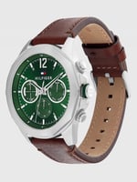 ساعة تومي هيلفيغر جلد بني