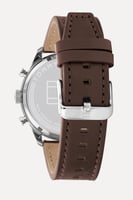 ساعة تومي هيلفيغر جلد بني داكن