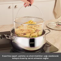 طقم أواني طهي ميكس-كوك-ستور - ستيل فضي - طقم متكام...