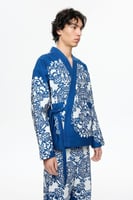 سترة صامويل النيلي نقش سجاد قطني فاخر Les Benjamin...