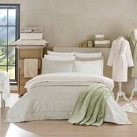 طقم تجهيز العروس المتكامل - بيج وأخضر - تأثيث غرف...