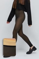 جوارب حرارية نسائية بني صوف قطبي تدفئة مثالية - Pa...