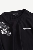 تيشيرت معلب – أسود – طبعات موسمية – قصة مربعة وراح...