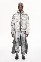 سترة منتفخة بسحاب أسود – دافئة ومريحة – جيوب جانبي...