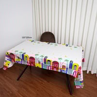 مفرش طاولة رمضاني مستطيل - مقاس كبير 120*220 سم -...