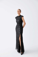 فستان سهرة أسود - بدون ظهر لإطلالة جريئة - ROMAN -...