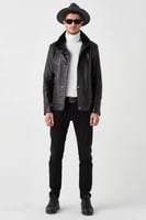 معطف جلد رجالي من DERIZA - أصلي