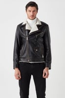 سترة جاك لراكبي الدراجات النارية من الجلد الطبيعي...