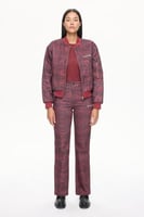 بنطال كابيرن بسجادة ليزر منقوش - قصة مستقيمة - نسا...