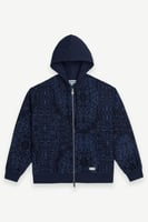 هودي بسحاب رجالي – أزرق ملكي – قطن 100% – Les Benj...