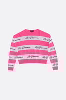 سترة محبوكة نسائية – وردي – راحة وأناقة – خطوط موس...