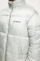 جاكيت منتفخ رجالي - منقوش - رجالي - راحة وعزل من ا...