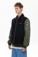 جاكيت بومبر رجالي أسود / رجالي - راحة وأناقة - Les...