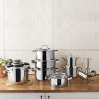 طقم زفاف إمسان أستريون - فضي لامع - طقم متكامل للط...