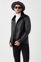 معطف جلد رجالي من DERIZA - أصلي