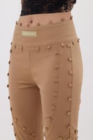 بنطال بانت 103 - لون عجينة البسكويت - قطن مريح بقص...