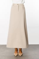 تنورة جيب طويلة رملي من EKOL