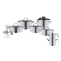 طقم زفاف إمسان أستريون - فضي لامع - طقم متكامل للط...