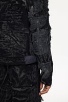 سترة جينز - أسود دينم - إغلاق أزرار خامة قطن - Les...