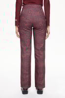 بنطال كابيرن بسجادة ليزر منقوش - قصة مستقيمة - نسا...