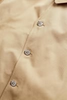 معطف واق من المطر بيج طويل قطني فاخر Les Benjamins...