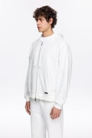 هودي رجالي - أبيض - قطن مريح بستايل عصري - Les Ben...