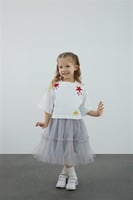 فستان بناتي بتصميم تيشيرت و جيبة تل من gizia - أصل...