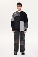 بلوفر رجال - أسود - قماش أكريليك بولياميد موهر صوف...