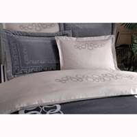 طقم مفرش عرايس - بيج ورمادي - راحة ونعومة فائقة -...