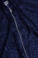 هودي رجالي - كحلي - قطن 100% قصّة مريحة بسحاب - Le...