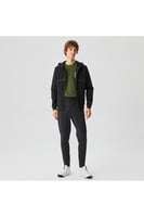 سويت شيرت رجالي اسود بسحاب و قلنسوة من Lacoste- أص...