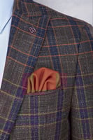 بدلة رجالي رمادي برسم مربعات ملونة من Pr-paco-roma...