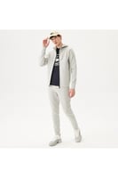 سويت شيرت رجالي ابيض بسحاب و قلنسوة من Lacoste- أص...