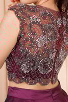 فستان سهرة بنفسجي مكون من قطعتين SpringStore