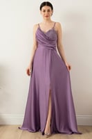 فستان سهرة نسائي بنفسجي فاتح من Pullimm - أصلي