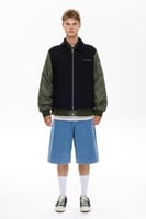 جاكيت بومبر رجالي أسود / رجالي - راحة وأناقة - Les...