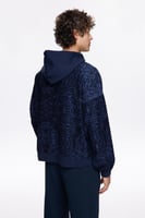 هودي بسحاب رجالي – أزرق ملكي – قطن 100% – Les Benj...