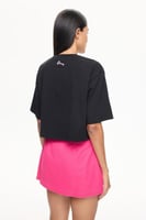 تيشيرت قصير – أسود – طبعة موسمية – قصة كبيرة الحجم...